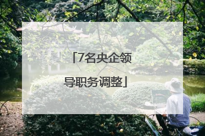 7名央企领导职务调整