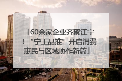 60余家企业齐聚江宁！“宁工品推”开启消费惠民与区域协作新篇