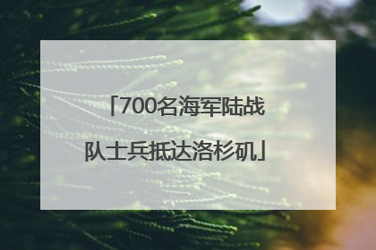 700名海军陆战队士兵抵达洛杉矶