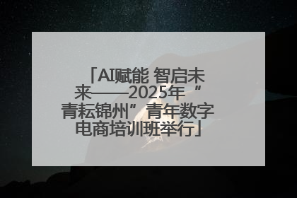 AI赋能 智启未来——2025年“青耘锦州”青年数字电商培训班举行