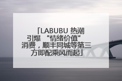 LABUBU 热潮引爆 “情绪价值” 消费，顺丰同城等第三方即配乘风而起